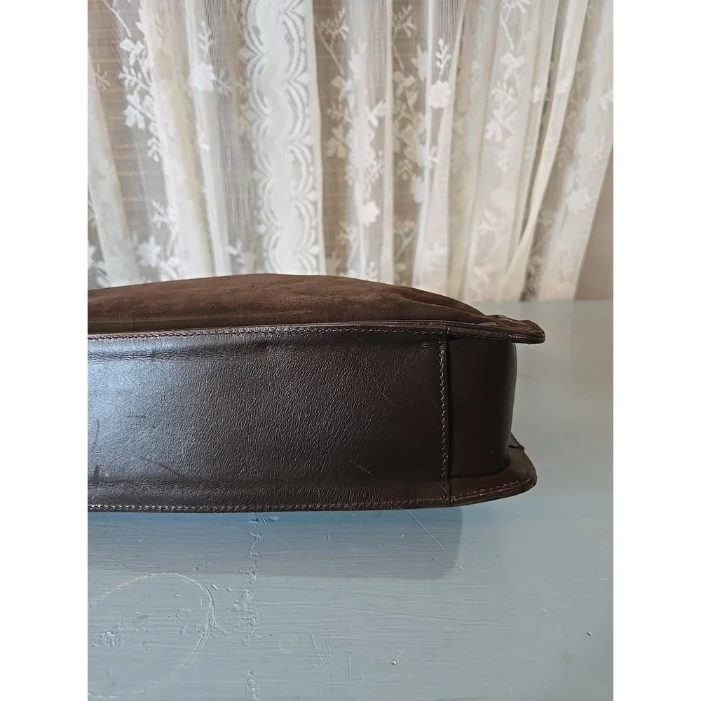 Vintage Coach 9476 Suede NUBUCK shoulder bag, turkey, brown leather (S7) - Picture 5 of 14
